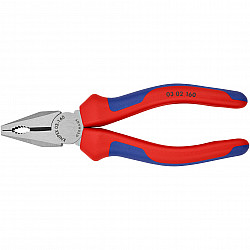 03 02 160 - Pliers - steel - plastic - blue - red - 160 mm - 223 g