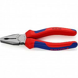 03 02 160 - Pliers - steel - plastic - blue - red - 160 mm - 223 g