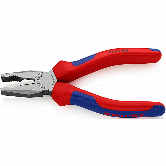 03 02 160 - Pliers - steel - plastic - blue - red - 160 mm - 223 g