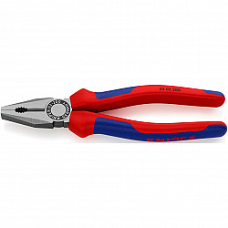 03 02 200 - Pliers - 1.6 cm - steel - vinyl - blue - red - 200 mm