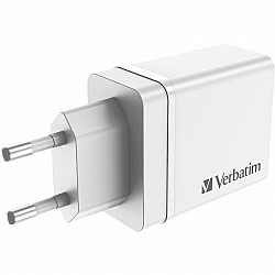 Verbatim Netzteil - 30 Watt - 5 A - PD 3.0, QC 3.0 - 4 Ausgabeanschlussstellen (24 pin USB-C, 3 x USB Typ A)