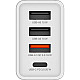 Verbatim Netzteil - 30 Watt - 5 A - PD 3.0, QC 3.0 - 4 Ausgabeanschlussstellen (24 pin USB-C, 3 x USB Typ A)