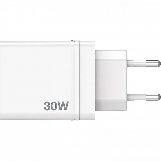 Verbatim Netzteil - 30 Watt - 5 A - PD 3.0, QC 3.0 - 4 Ausgabeanschlussstellen (24 pin USB-C, 3 x USB Typ A)