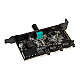 CFP30 Fan and RGB LED controller for PCI slot - black