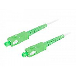 LANBERG fiber optic patchcord SM SC/APC-SC/APC simplex 5m LSZH g657a2 3.0mm white