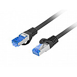Lanberg PATCHCORD CAT.6A S/FTP LSZH CCA 0.5M SCHWARZ FLUKE Z - Netzwerk - CAT 6a (PCF6A-10CC-0050-BK) - Netzwerk - CAT 6a
