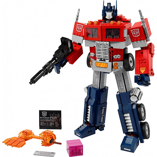 10302 Icons Transformers Optimus Prime, Konstruktionsspielzeug Transformers 2-in-1 Set, LKW und Roboter