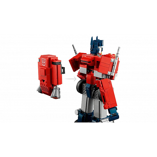 10302 Icons Transformers Optimus Prime, Konstruktionsspielzeug Transformers 2-in-1 Set, LKW und Roboter