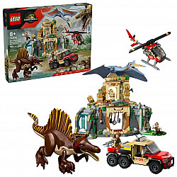 76976 Jurassic World Spinosaurier & Quetzalcoatlus: Hubschrauber-Einsatz, Konstruktionsspielzeug