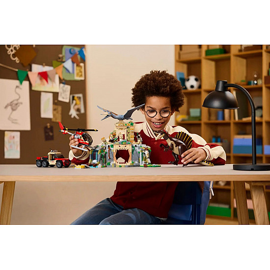 76976 Jurassic World Spinosaurier & Quetzalcoatlus: Hubschrauber-Einsatz, Konstruktionsspielzeug