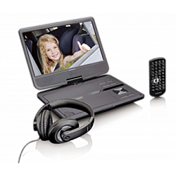 DVP-1010, black, CD, DVD, NTSC, PAL, 25.4 cm 10 inch, 1024 x 600 pixels