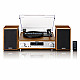 Lenco HiFi Stereo system with Record Player, DAB+/FM radio, and Bluetooth MC-160WD Stereo system USB port AUX in