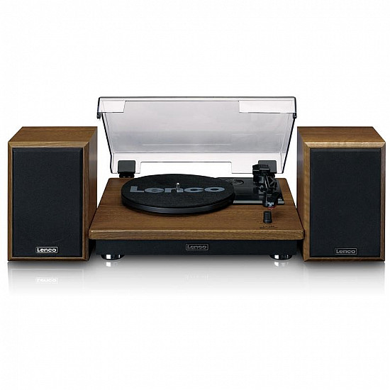 LENCO LS-100WD Plattenspieler BT 2 externeLautsprecher