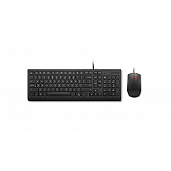 Lenovo Essential Wired Combo Keyboard and Mouse Keyboard and Mouse Set Wired Mouse included Lithuanian Black