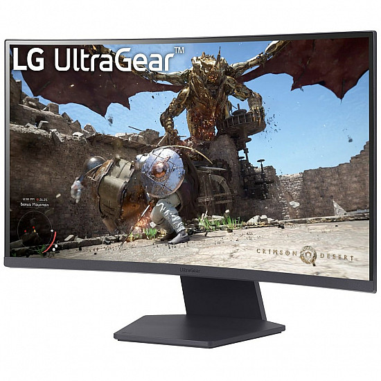 UltraGear 27GS60QX-B, Gaming-Monitor 68.4 cm (27 Zoll), schwarz, WQHD, VA, Curved, AMD Free-Sync, 180Hz Panel
