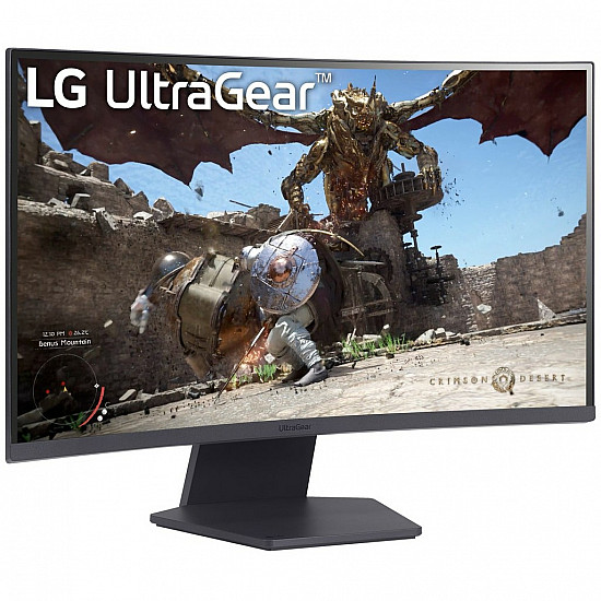 UltraGear 27GS60QX-B, Gaming-Monitor 68.4 cm (27 Zoll), schwarz, WQHD, VA, Curved, AMD Free-Sync, 180Hz Panel