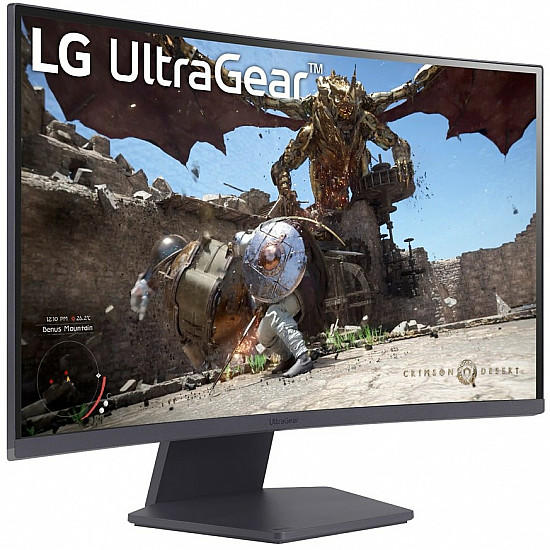 UltraGear 27GS60QX-B, Gaming-Monitor 68.4 cm (27 Zoll), schwarz, WQHD, VA, Curved, AMD Free-Sync, 180Hz Panel