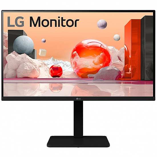 LCD Monitor LG 27 Panel IPS 1920x1080 16:9 100Hz Matte Speakers Swivel Pivot Height adjustable Tilt Color Black 27BA550-B