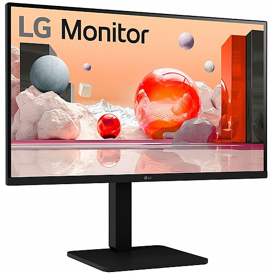 LCD Monitor LG 27 Panel IPS 1920x1080 16:9 100Hz Matte Speakers Swivel Pivot Height adjustable Tilt Color Black 27BA550-B