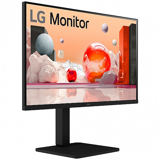 LCD Monitor LG 27 Panel IPS 1920x1080 16:9 100Hz Matte Speakers Swivel Pivot Height adjustable Tilt Color Black 27BA550-B