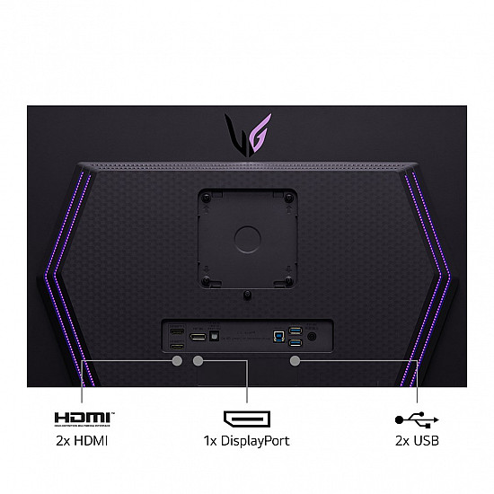 Monitor LG 27GS95QE-B 26.5 Gaming Panel OLED 2560x1440 16:9 240Hz 0.03 ms Swivel Pivot Height adjustable Tilt 27GS95QE-B