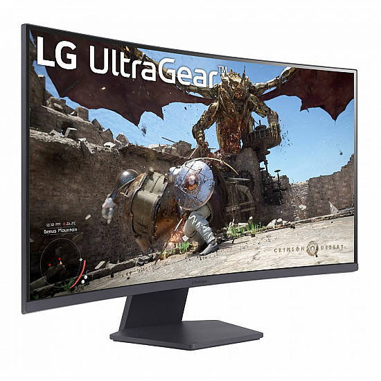 UltraGear 32GS60QX-B, Gaming-Monitor 80 cm (31.5 Zoll), schwarz, WQHD, VA, Curved, AMD Free-Sync, 180Hz Panel