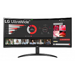 LG 34WR50QC-B.AEU 34inch VA Curved UW QHD 21:9 100Hz 3000:1 300cd/m 5ms 2xHDMI 2.0 DP HDR10 AMD FreeSync Black