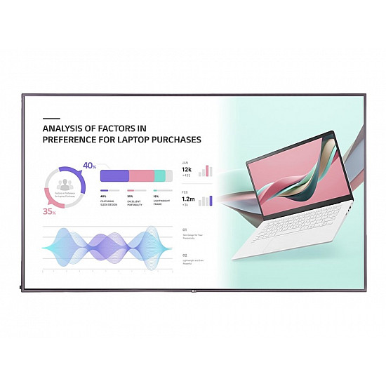 LG 43UL3J-M - 108 cm (43) Diagonalklasse UL3J Series LCD-Display mit LED-Hintergrundbeleuchtung - Digital Signage Pro:Idiom integriert - webOS - 4K UHD (2160p)
