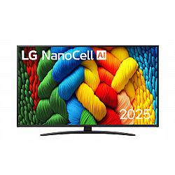 TV Set LG 50 4K/Smart 3840x2160 Wireless LAN Bluetooth webOS Black 50NANO81A3A