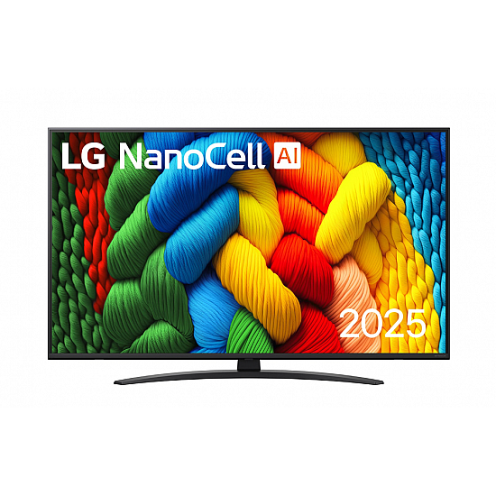 TV Set LG 50 4K/Smart 3840x2160 Wireless LAN Bluetooth webOS Black 50NANO81A3A