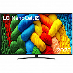 LG NanoCell AI 65NANO81A6A 165.1 cm (65) 4K Ultra HD Smart TV Wi-Fi Black
