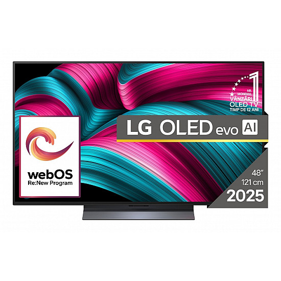 TV Set LG 48 OLED/4K/Smart 3840x2160 Wireless LAN Bluetooth webOS Black OLED48C51LA