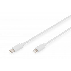 2M TYPE C TO LIGHTNING CABLE WHITE 5V 2.4A