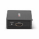 2 Port HDMI Splitter 18Gbps, kompakt schwarz