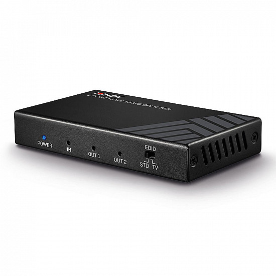 2 Port HDMI Splitter 18G schwarz, HDR HDCP 2.2