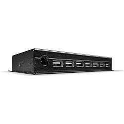 7 PORT USB 2.0 METALL HUB SHIELDED CASE/MOUNTING LUGS