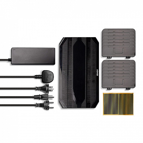 10 Port USB-Ladestation, 10x USB-A schwarz, gleichzeitiges Laden von bis zu 10 Tablets / Smartphones