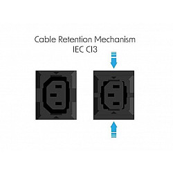 Listwa zasilająca rack pdu 19 10a 16x iec c13 3m iec c14 miernik pionowa czarna