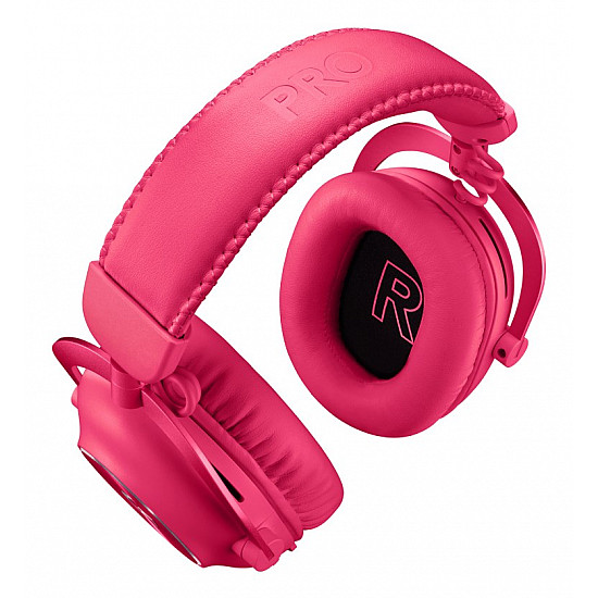 LOGITECH G Pro X 2 Headset full size Bluetooth / LIGHTSPEED wireless wired 3.5 mm jack noise isolating magenta
