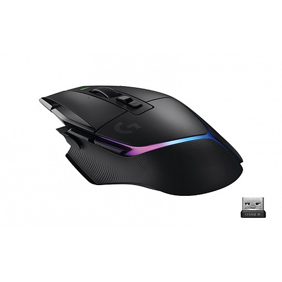 LOGITECH G502 X PLUS LIGHTSPEED RGB Wireless Gaming Mouse - BLACK/PREMIUM - EER2