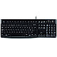 Logitech K120 Standard Wired EN/LT 1.5 m Black USB Port Lithuanian 55 g
