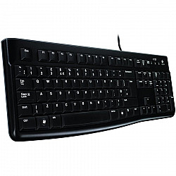 LOGITECH K120 Corded Keyboard - BLACK - USB - RUS - B2B