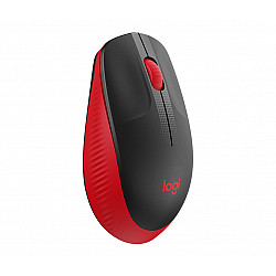LOGITECH M190 Mouse optical 3 buttons wireless USB wireless receiver red