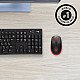 LOGITECH M190 Mouse optical 3 buttons wireless USB wireless receiver red