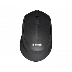 LOGITECH M330 SILENT PLUS Mouse 3 buttons wireless 2.4 GHz USB wireless receiver black