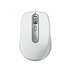 Logitech MX Anywhere 3S Mouse - RF Wireless + Bluetooth, Laser, 8000 DPI, Pale Grey (White)