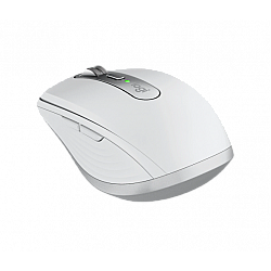 Logitech MX Anywhere 3S Mouse - RF Wireless + Bluetooth, Laser, 8000 DPI, Pale Grey (White)
