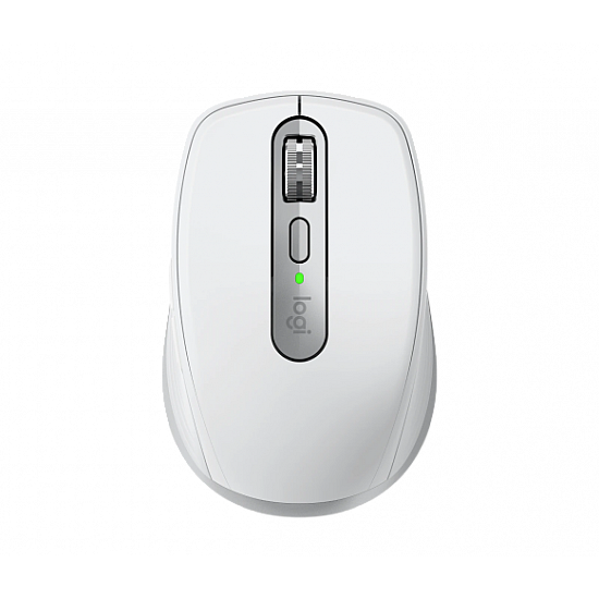 Logitech MX Anywhere 3S Mouse - RF Wireless + Bluetooth, Laser, 8000 DPI, Pale Grey (White)