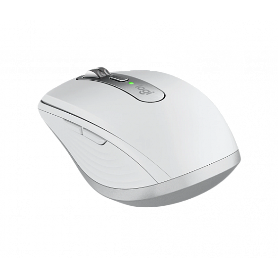 Logitech MX Anywhere 3S Mouse - RF Wireless + Bluetooth, Laser, 8000 DPI, Pale Grey (White)