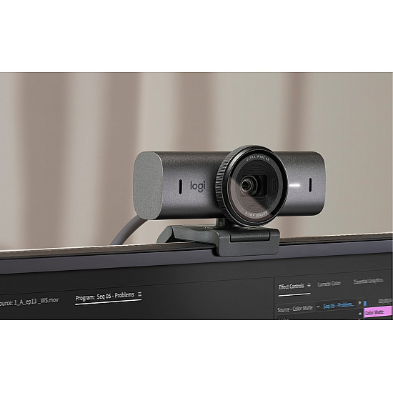 Logitech MX Brio Webcam, Grafit, USB-C, 3840 x 2160 (4K UHD), 960-001559